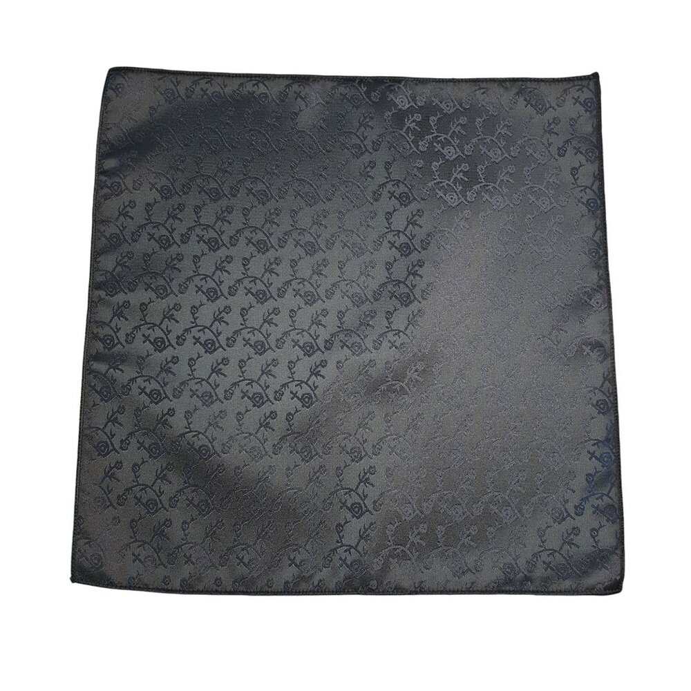 Pocket Square Silk Black Blue Floral Formal Accessory Suit Wedding Prom Gift